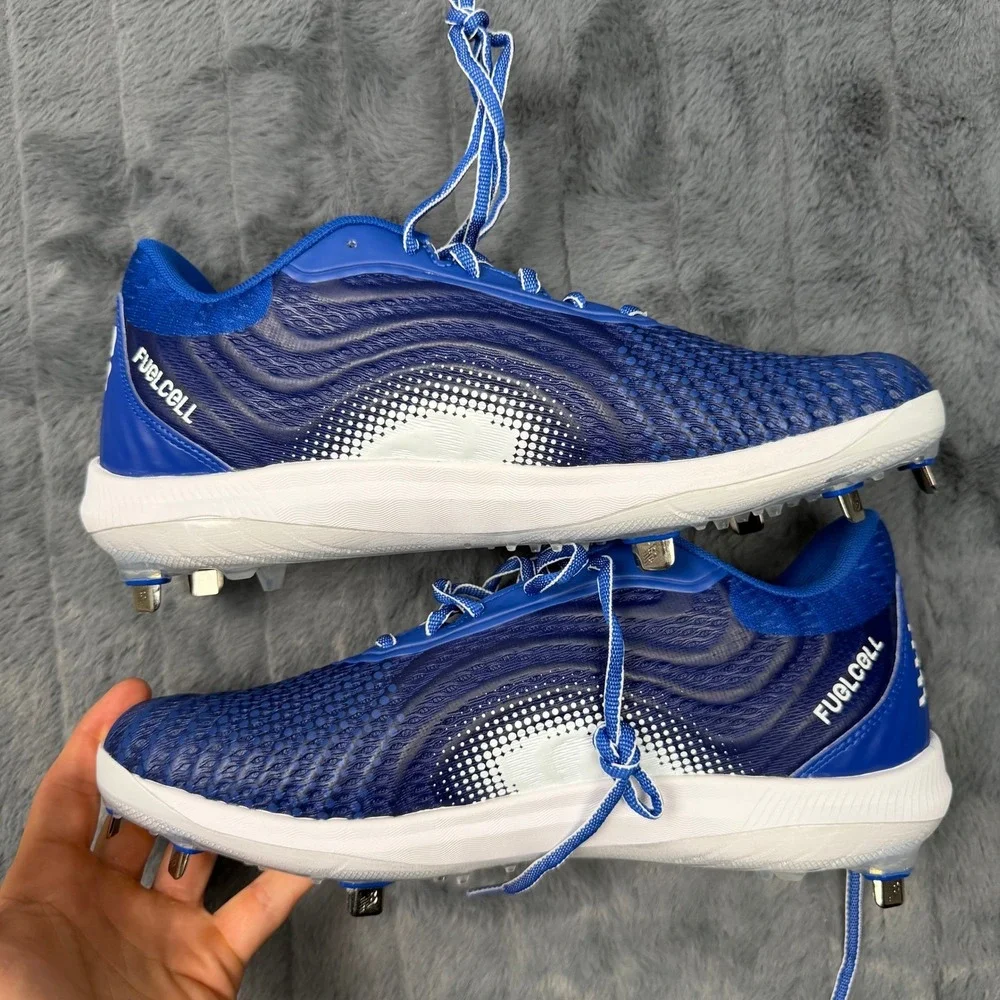 New Balance FuelCell 4040v7 Metal Baseball Cleats Blue White L4040TB7 Mens 11